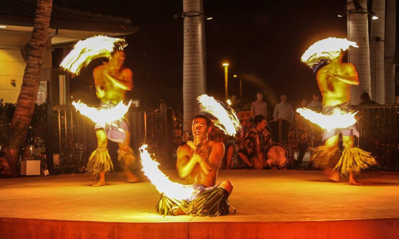 hawaii mannen vuurshow